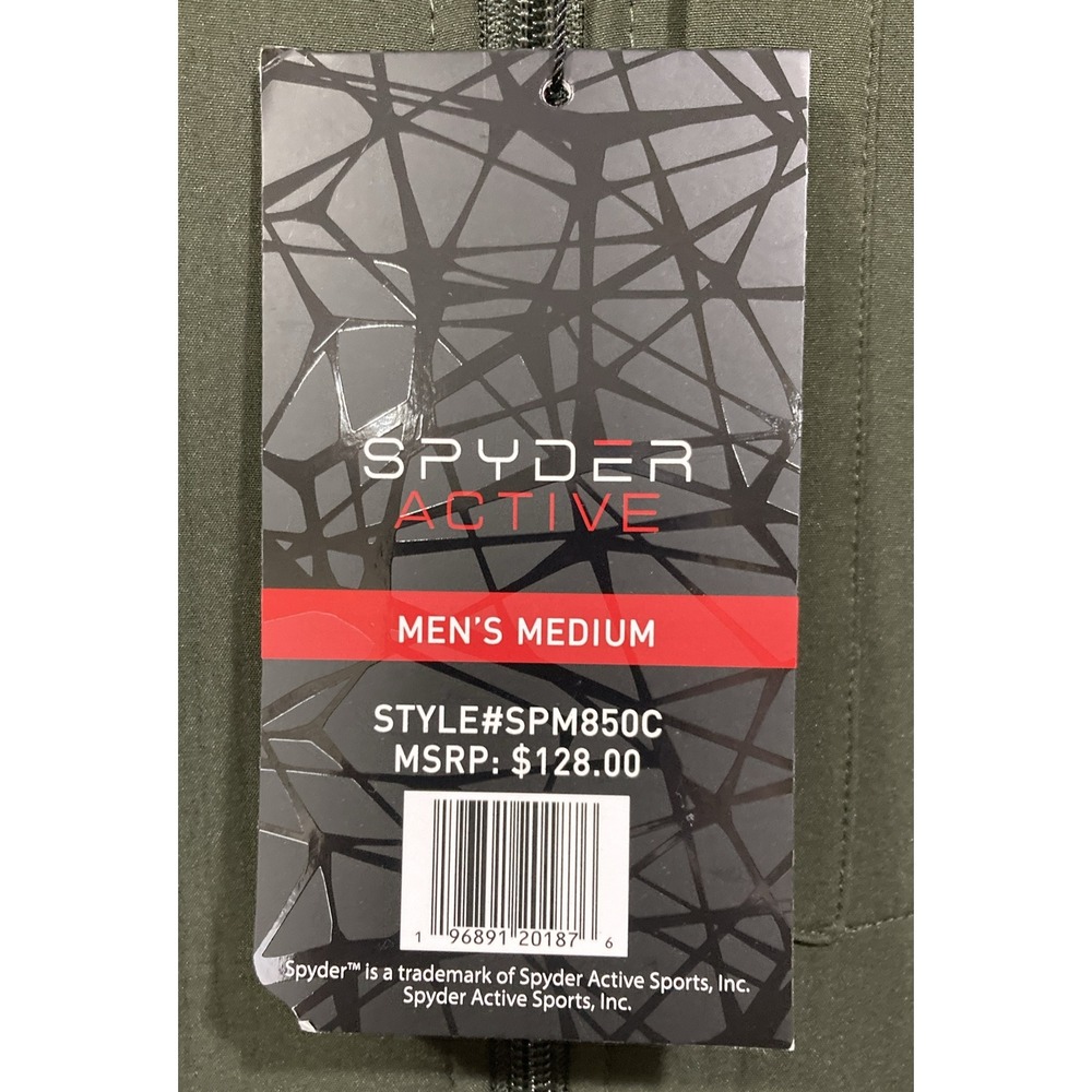 SPYDER | Men's Soft Shell Jacket Green SPM850C ProW-B Size‎ MEDIUM NWT $128 - Picture 5 of 10